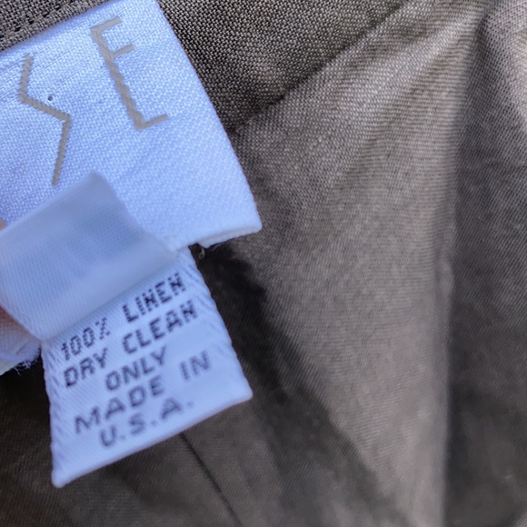 TSE Linen High Waist Pleated Pants - Picture 5 of 10